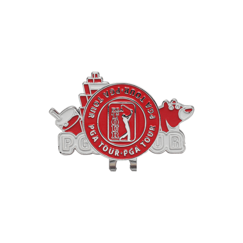 PGA TOUR Taiwan Limited Edition Ball Mark Cap Clip (Red)