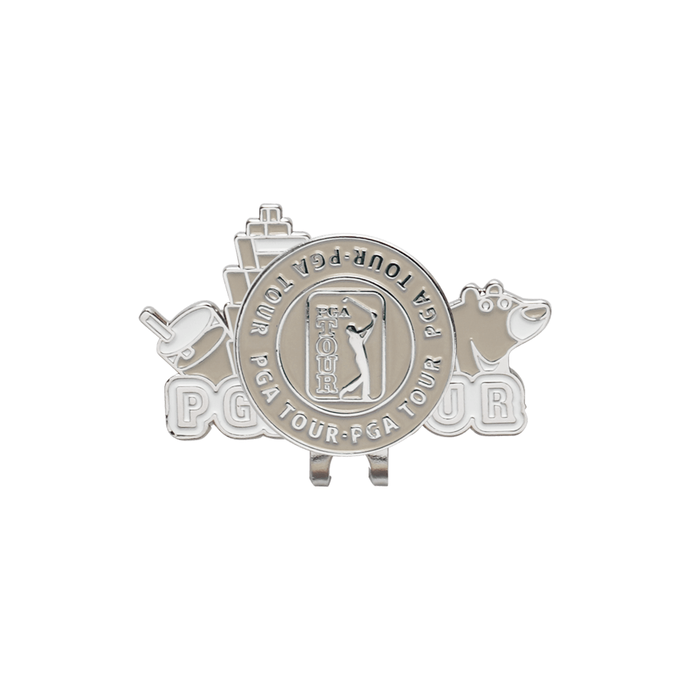 PGA TOUR台灣限定球標帽夾(奶茶)