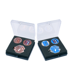 PGA hexagonal base + double cap clip (dark blue)