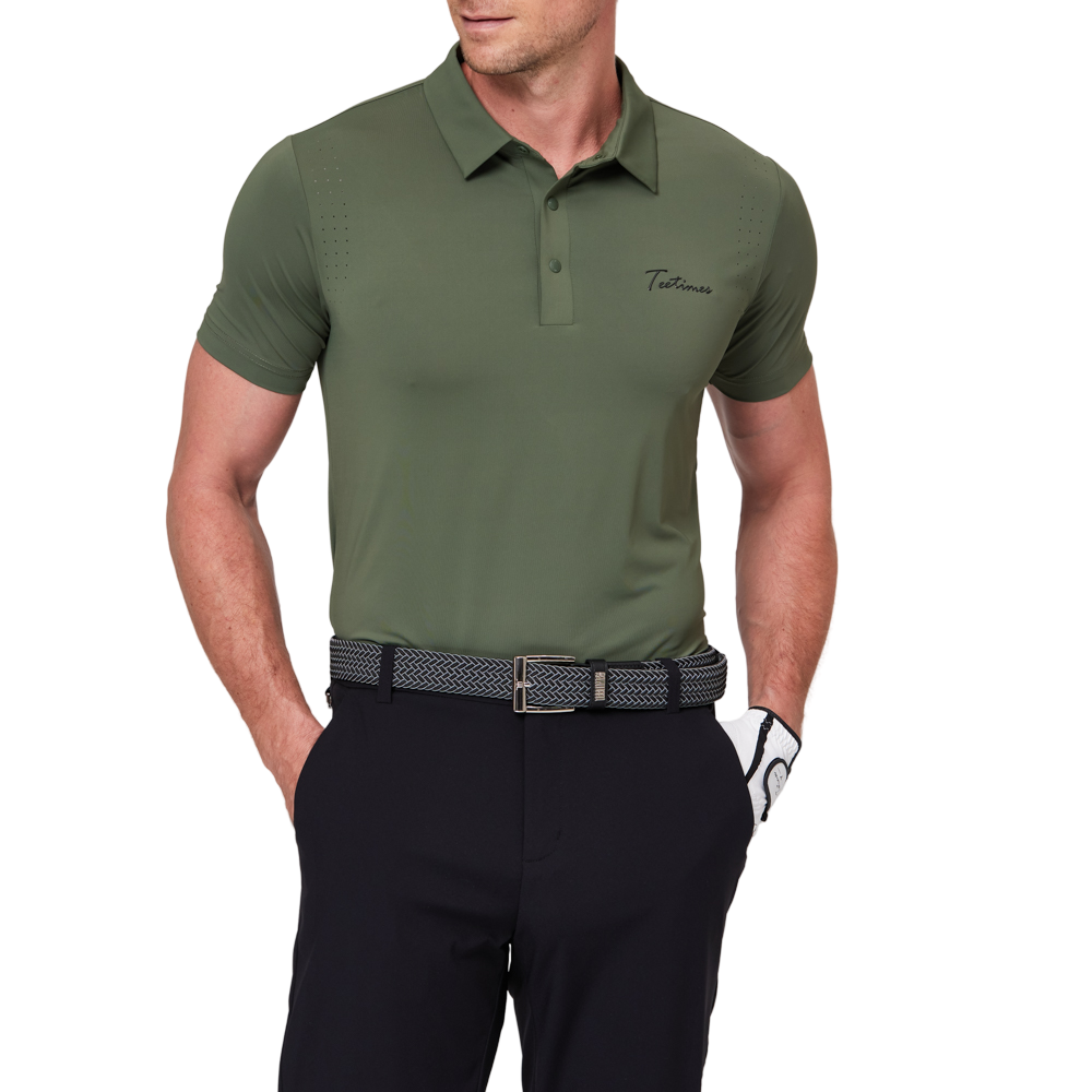 男涼感肩孔短袖