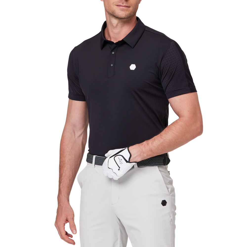 Patchwork breathable short-sleeved shirt