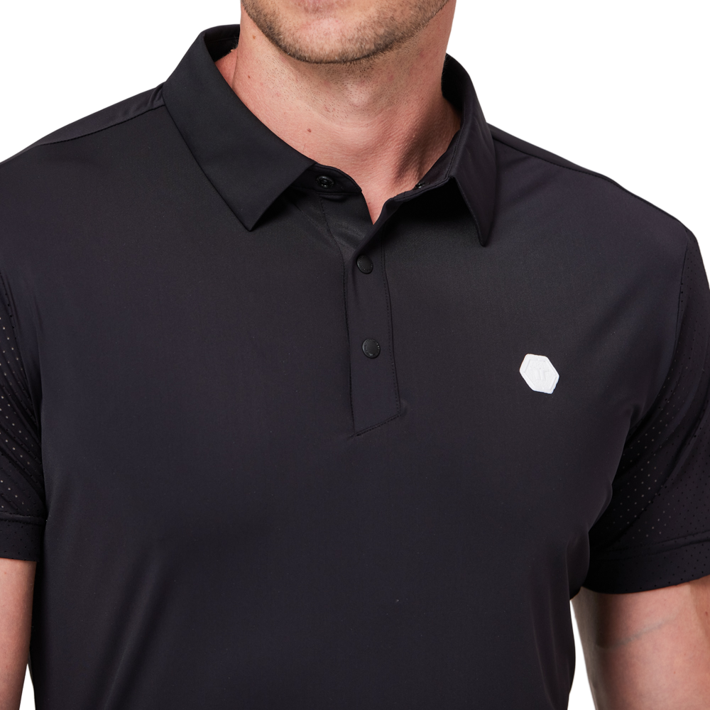 Patchwork breathable short-sleeved shirt