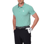 Geometric all-over print short-sleeved shirt