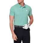 Geometric all-over print short-sleeved shirt