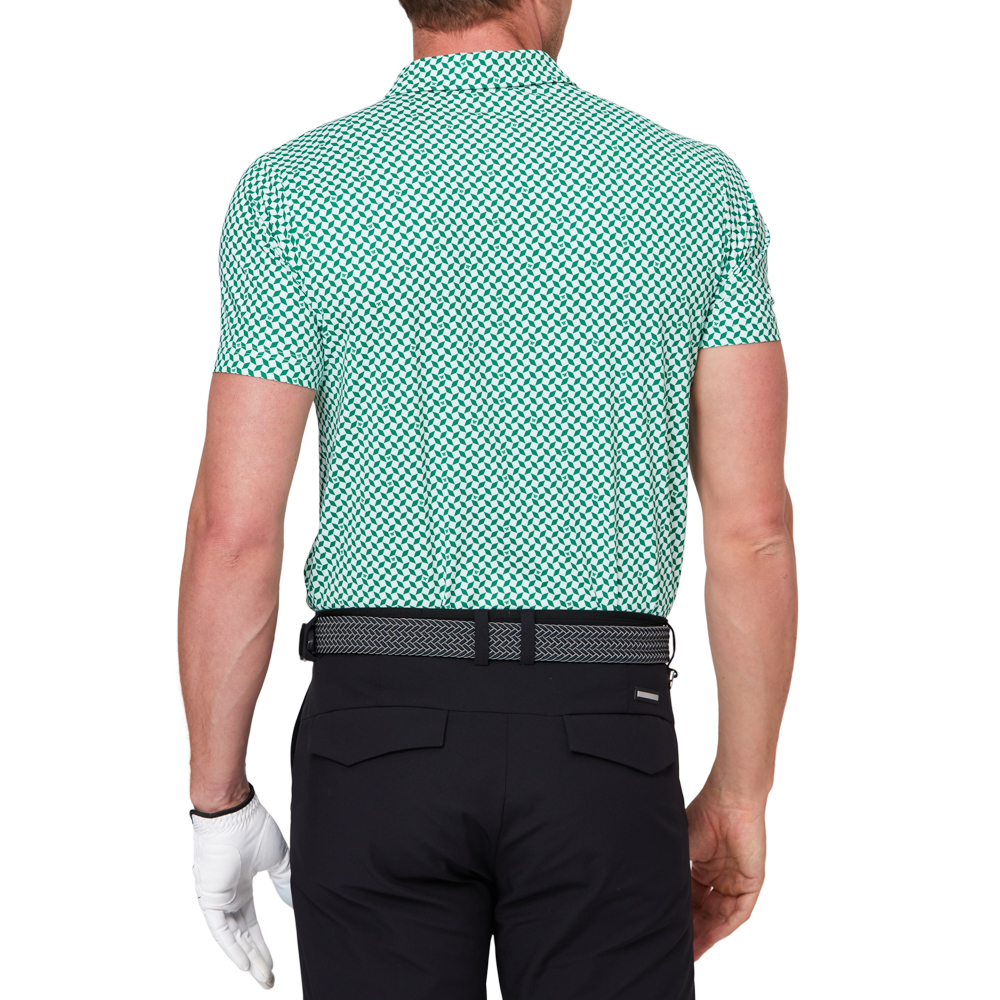 Geometric all-over print short-sleeved shirt