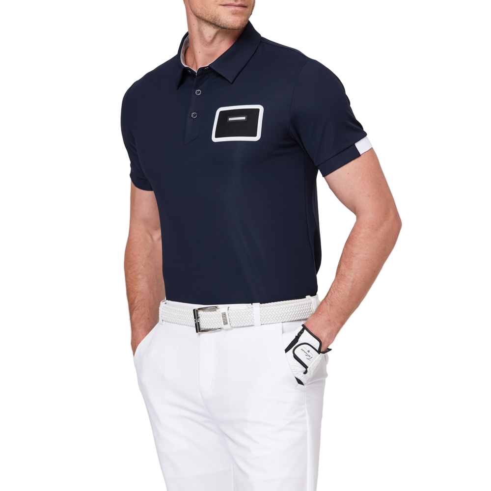 立體口袋拼色短袖