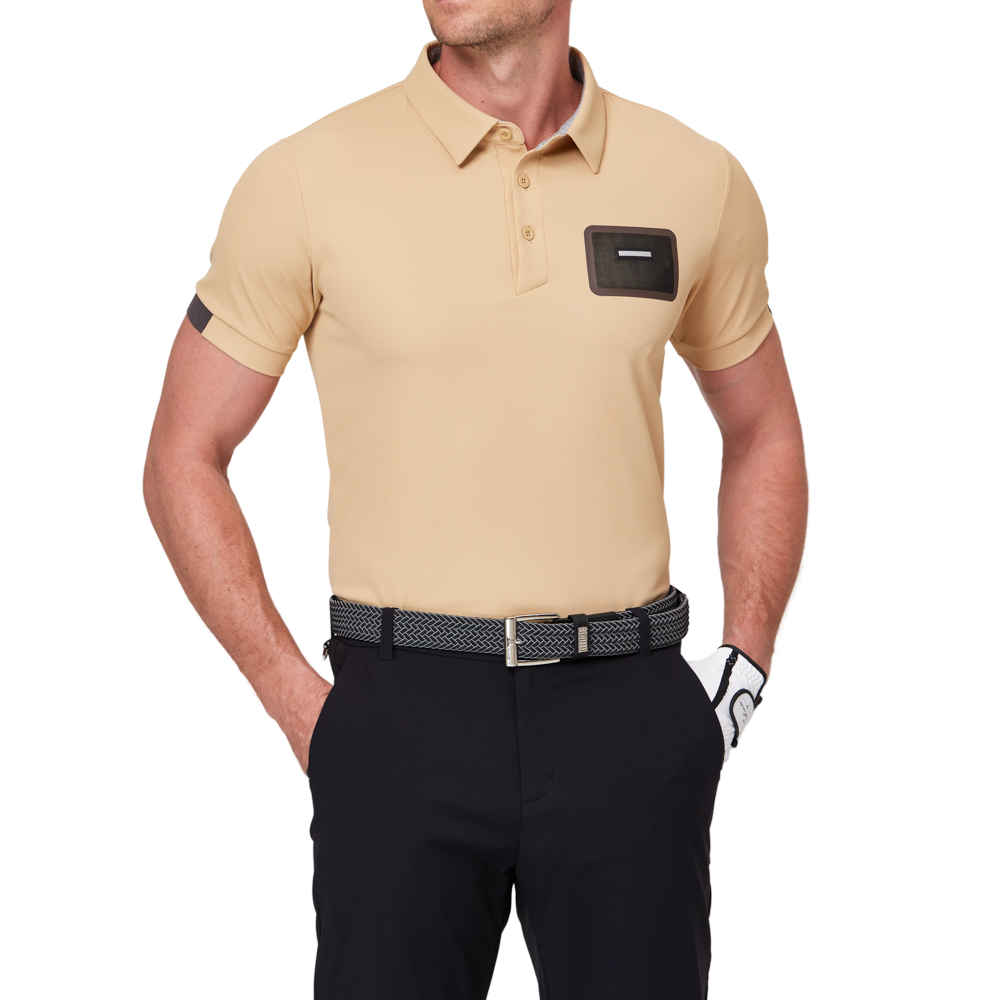 立體口袋拼色短袖