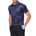 Digital camouflage print short-sleeved shirt