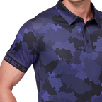 Digital camouflage print short-sleeved shirt