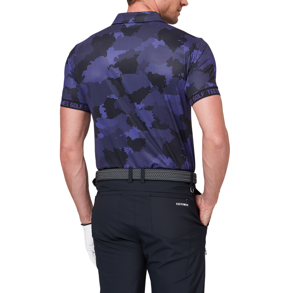 Digital camouflage print short-sleeved shirt