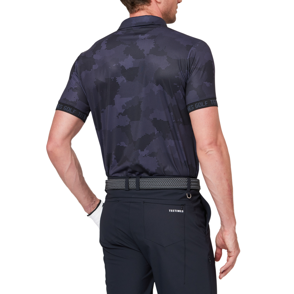 Digital camouflage print short-sleeved shirt