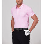 Geometric rhythm print short-sleeved shirt