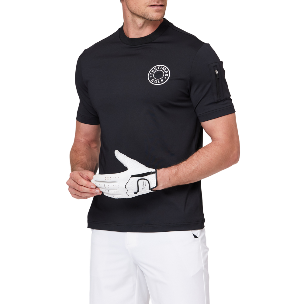 Crew neck functional short-sleeved shirt