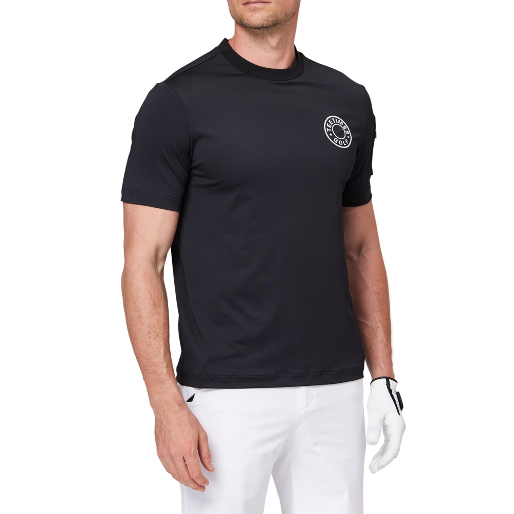 Crew neck functional short-sleeved shirt
