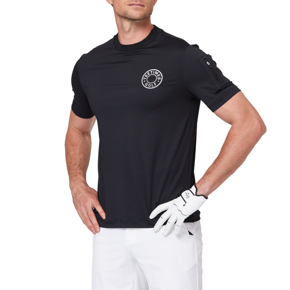 Crew neck functional short-sleeved shirt