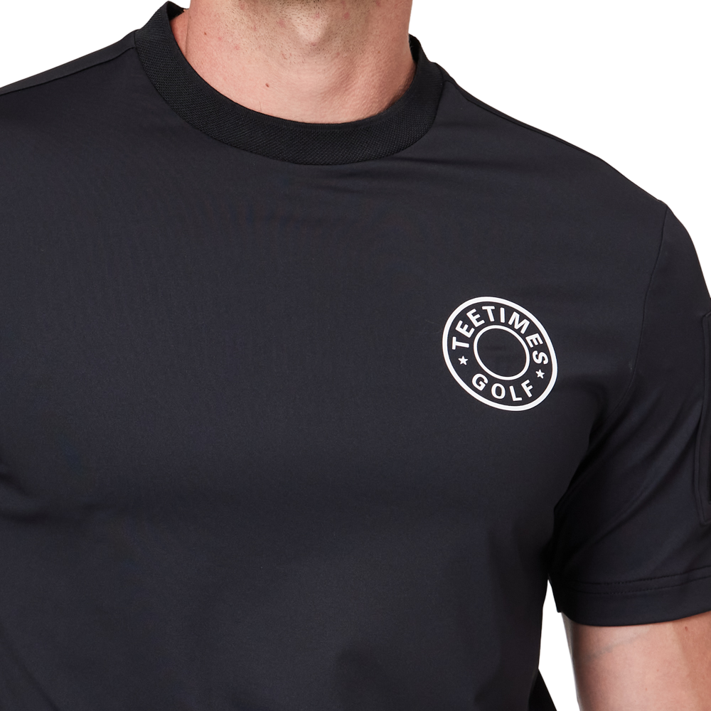 Crew neck functional short-sleeved shirt