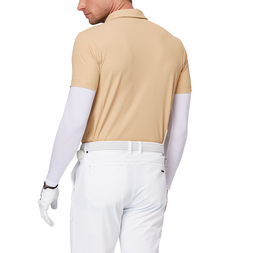 短袖拼接袖套衣