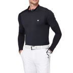 Stand-up collar half-open sleeve sweater