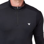 Stand-up collar half-open sleeve sweater