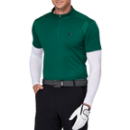 Stand-up collar half-open sleeve sweater