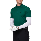 Stand-up collar half-open sleeve sweater