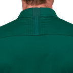 Stand-up collar half-open sleeve sweater