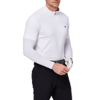 Stand-up collar half-open sleeve sweater