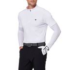 Stand-up collar half-open sleeve sweater