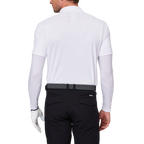 Stand-up collar half-open sleeve sweater