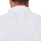 Stand-up collar half-open sleeve sweater