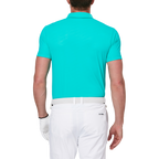 Diamond-patterned cool jacquard short-sleeved shirt