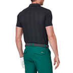 Diamond-patterned cool jacquard short-sleeved shirt