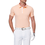 Diamond-patterned cool jacquard short-sleeved shirt