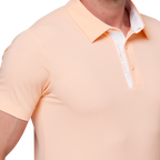 Diamond-patterned cool jacquard short-sleeved shirt