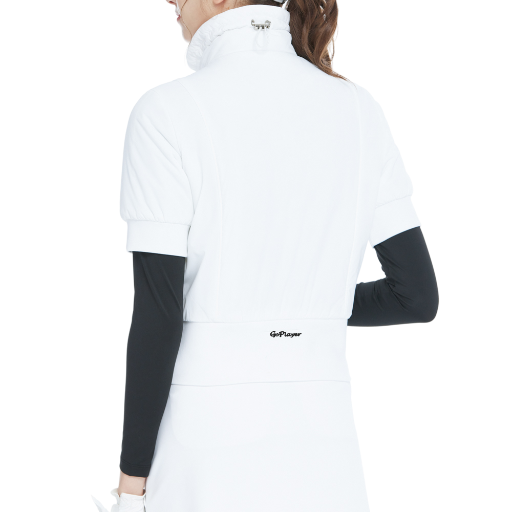 Golf down short-sleeved jacket (white)