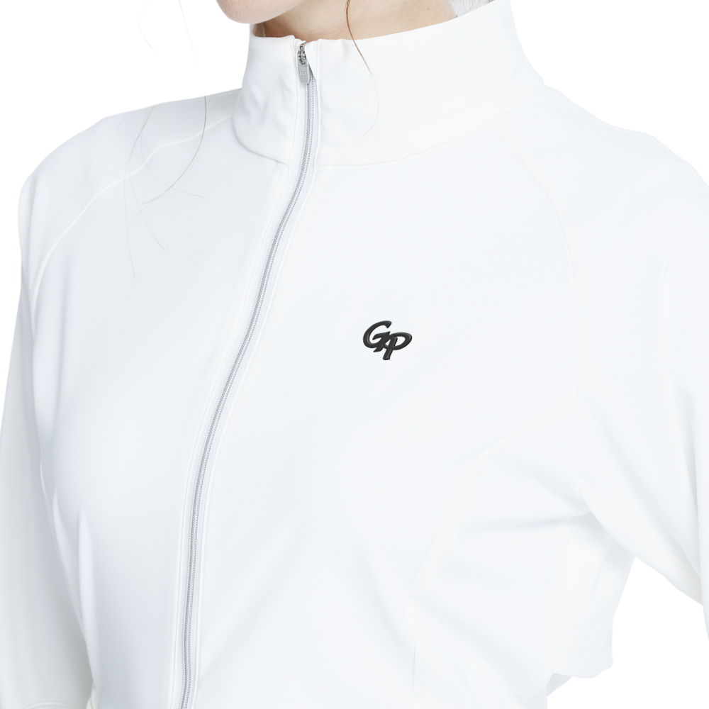Golf windproof and water-repellent long-sleeved jacket (white)