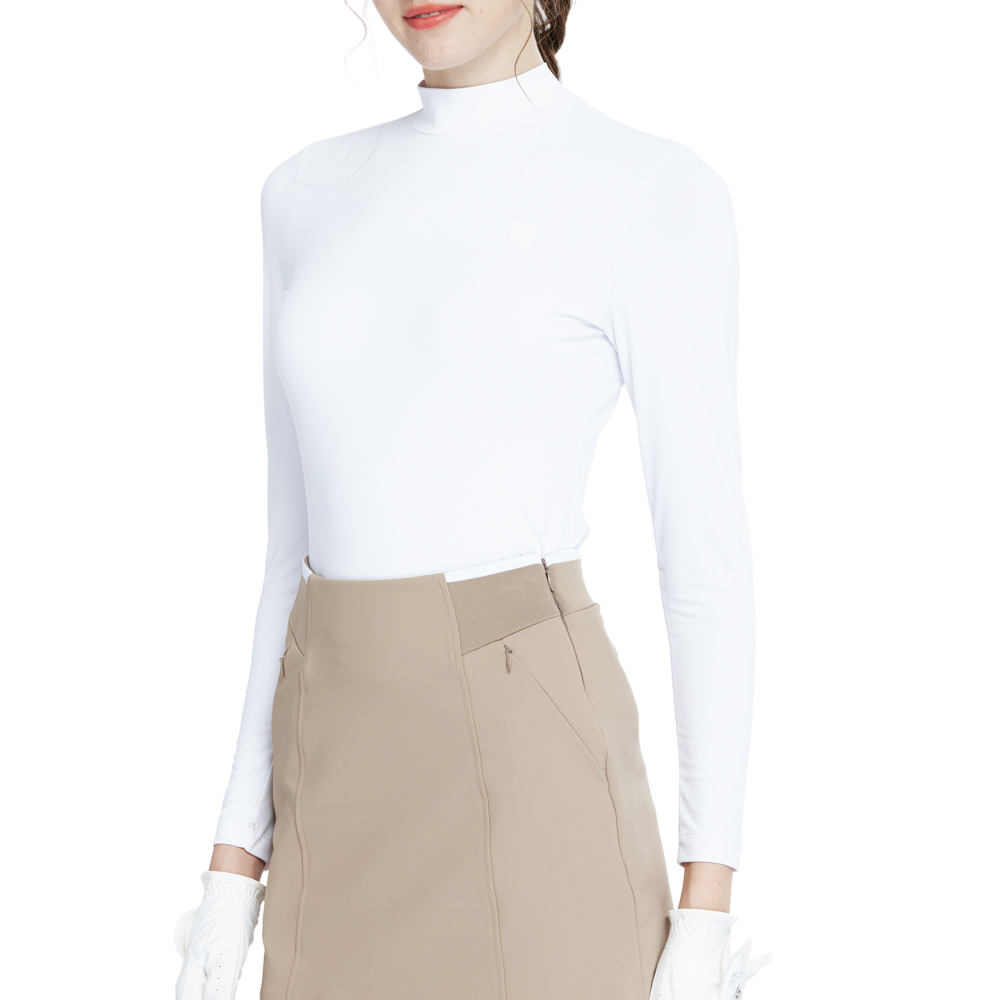 圓領打底長袖衣(白)