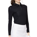 拉鍊翻領冰絲防曬袖套衣