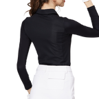 拉鍊翻領冰絲防曬袖套衣