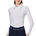 拉鍊翻領冰絲防曬袖套衣