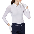 拉鍊翻領冰絲防曬袖套衣