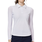 拉鍊翻領冰絲防曬袖套衣