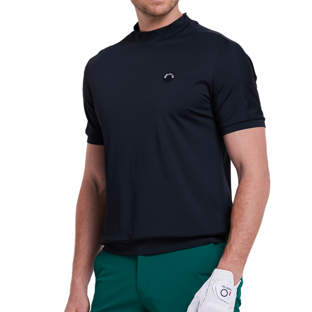 男吸濕排汗短袖(黑)