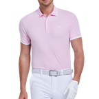 男冰感提花短袖(粉紅)