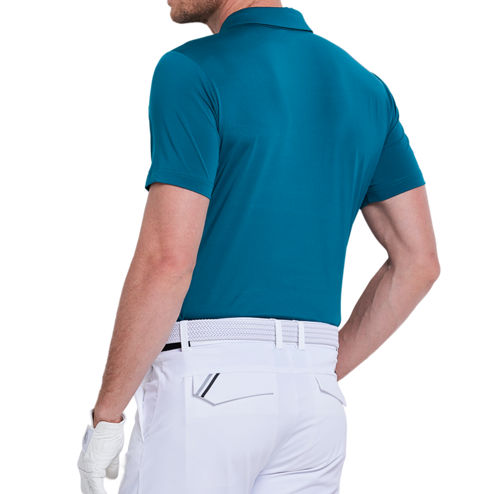 男超薄平紋短袖(墨綠)