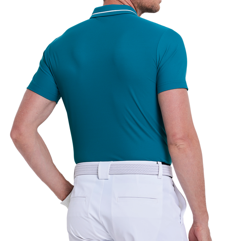 男馬卡龍短袖(墨綠)