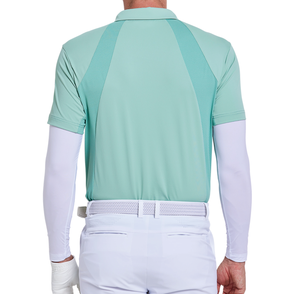 男吸濕排汗短袖(石青綠)