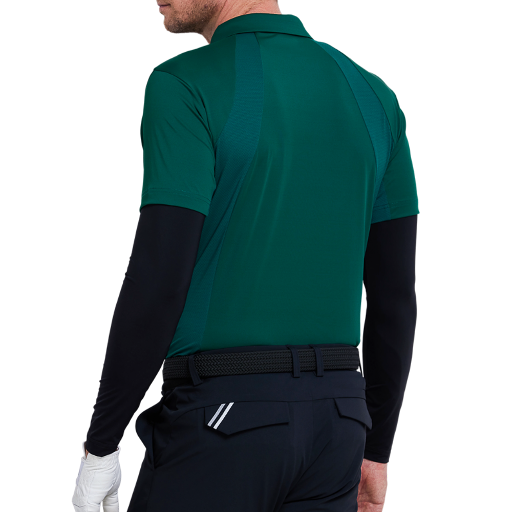 男吸濕排汗短袖(墨松綠)