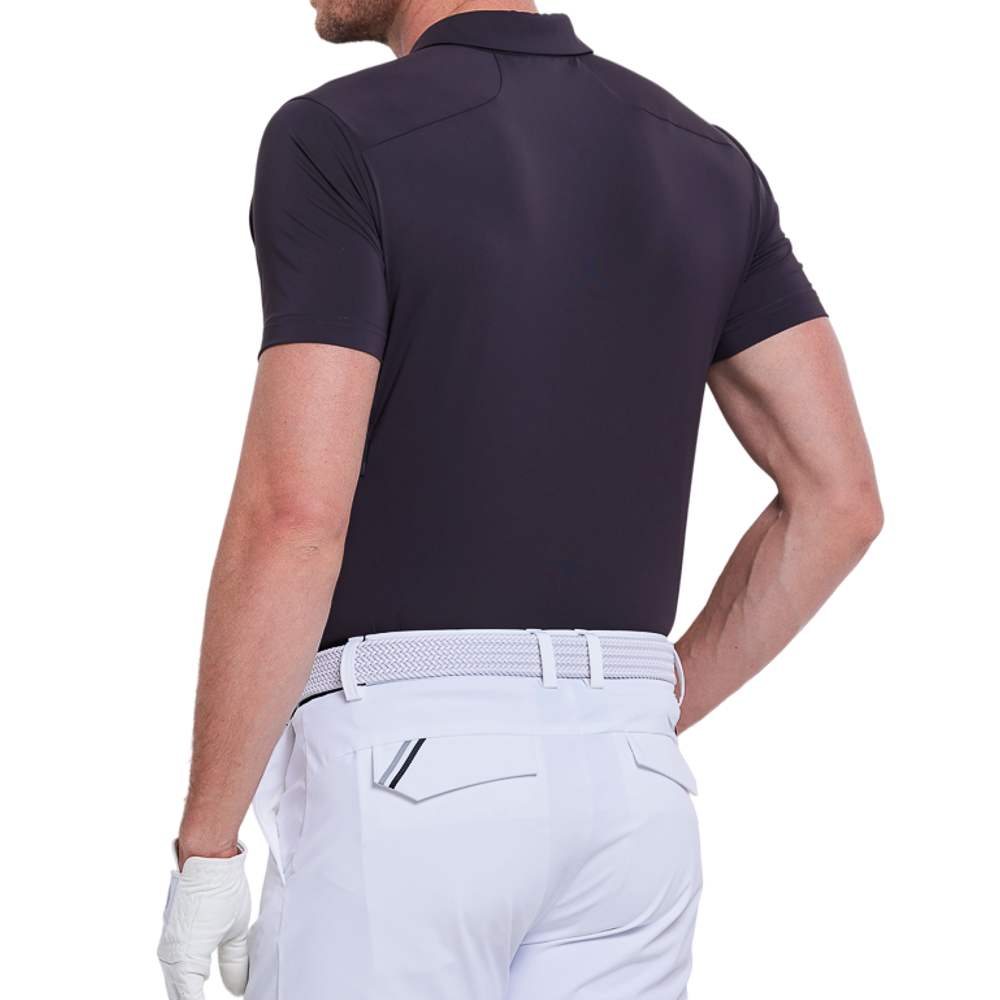 男側腰開孔涼感短袖(深咖灰)