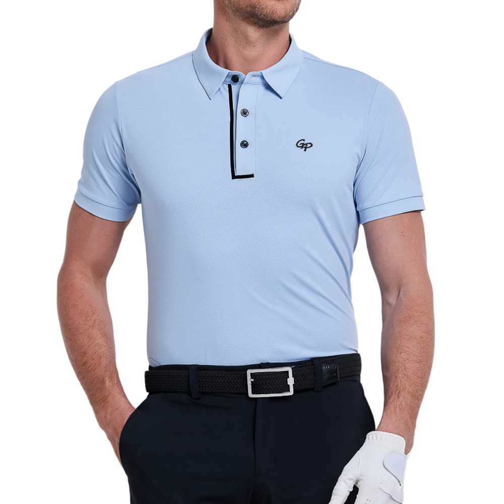 男SORONA乾爽透氣短袖(羊絨藍)